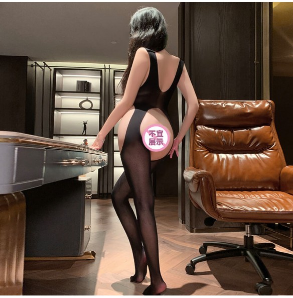 FEE ET MOI - Alluring Open-back Bodystocking (Black) FEE ET MOI - Alluring Open-back Bodystocking (Black)